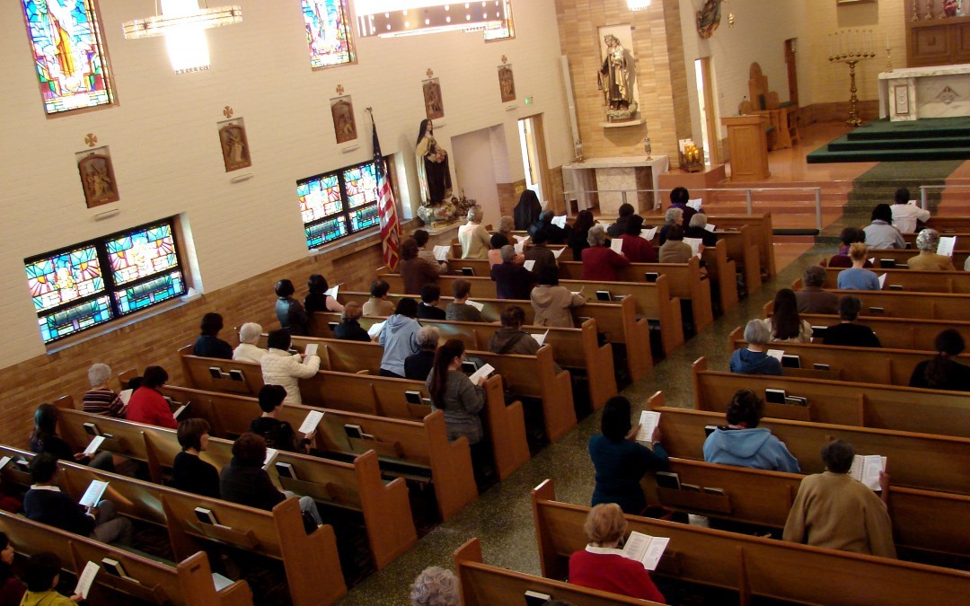 People praying in Chapel