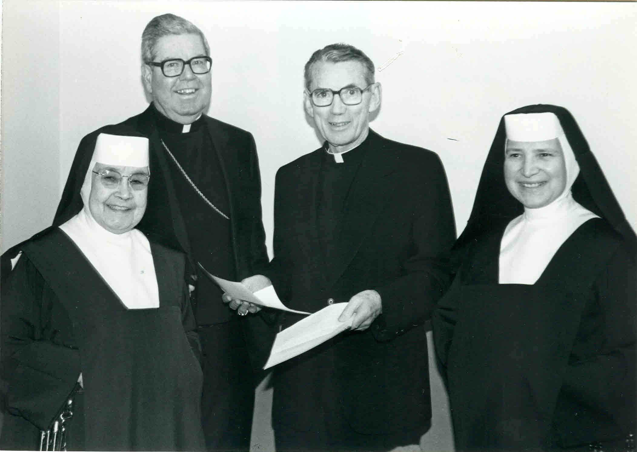 Sisters with Bishop & Cardinal
