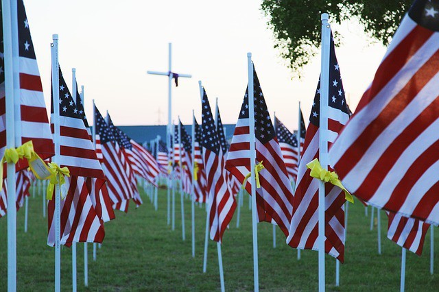American Flags Memorial Day