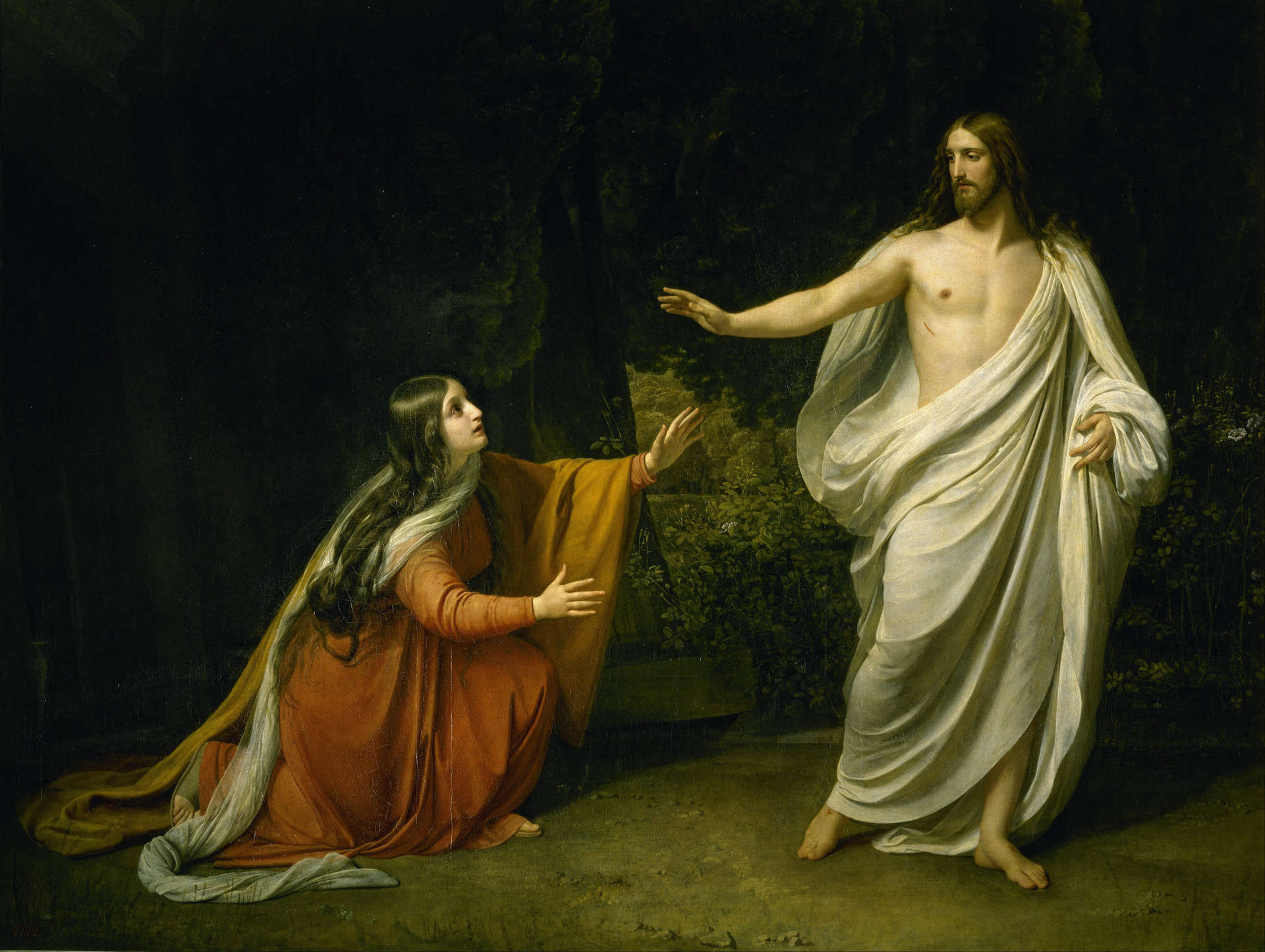Painting of Jesus and Mary Magdalene