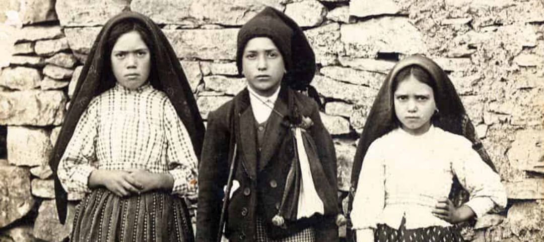 Three kids, black and white image