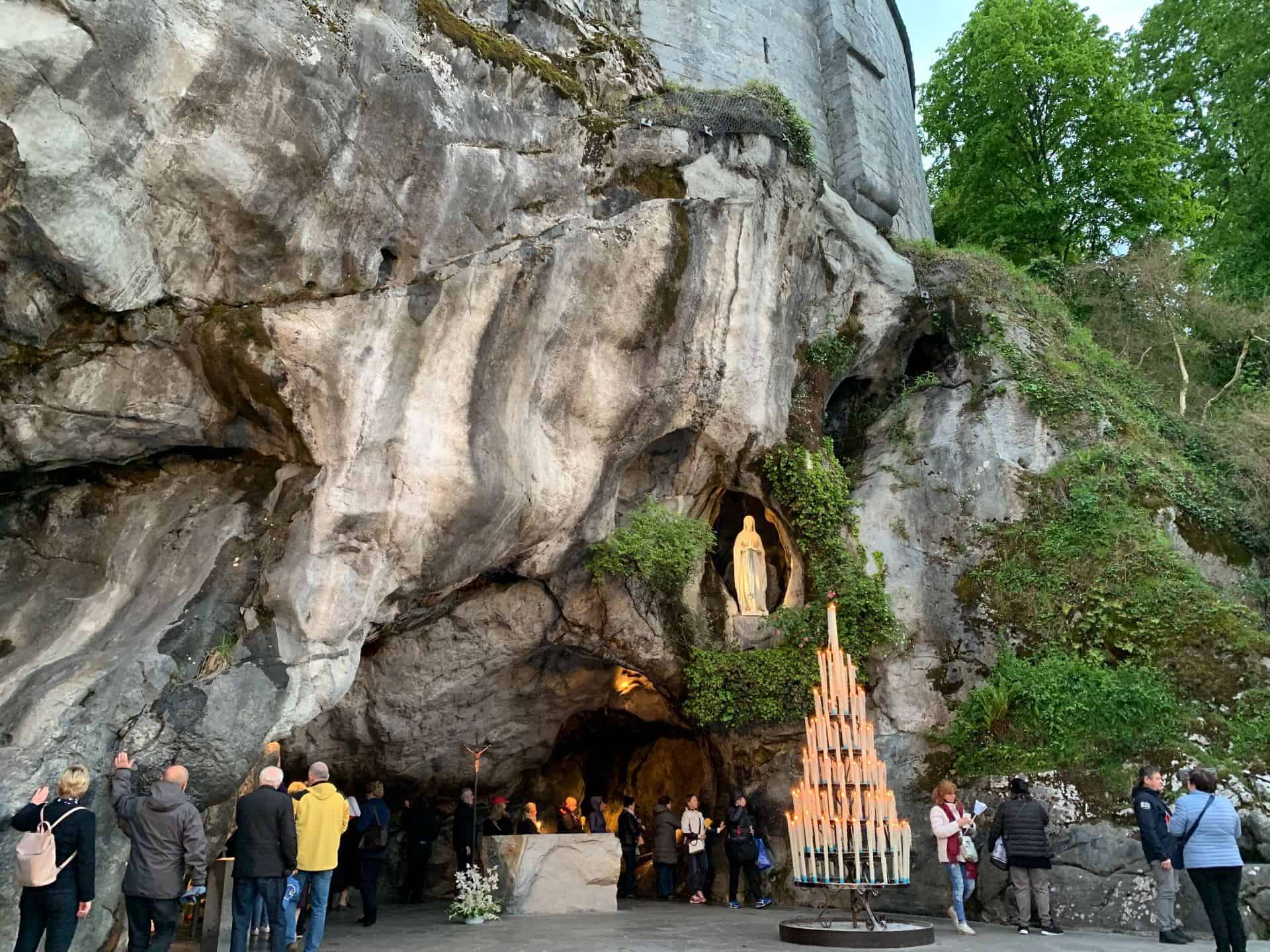 Grotto with Mary in Lourdes